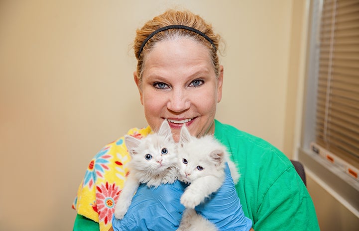 Kristen Larson helps in Los Angeles almost every weekend during kitten season
