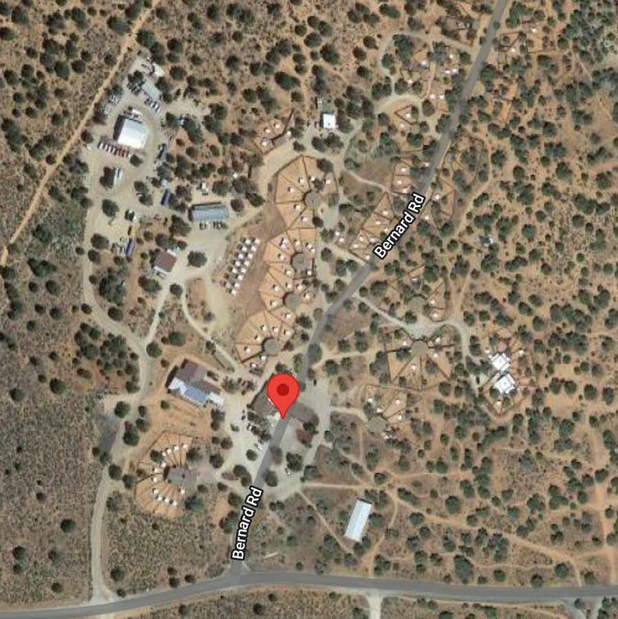 Dogtown pinned on a map