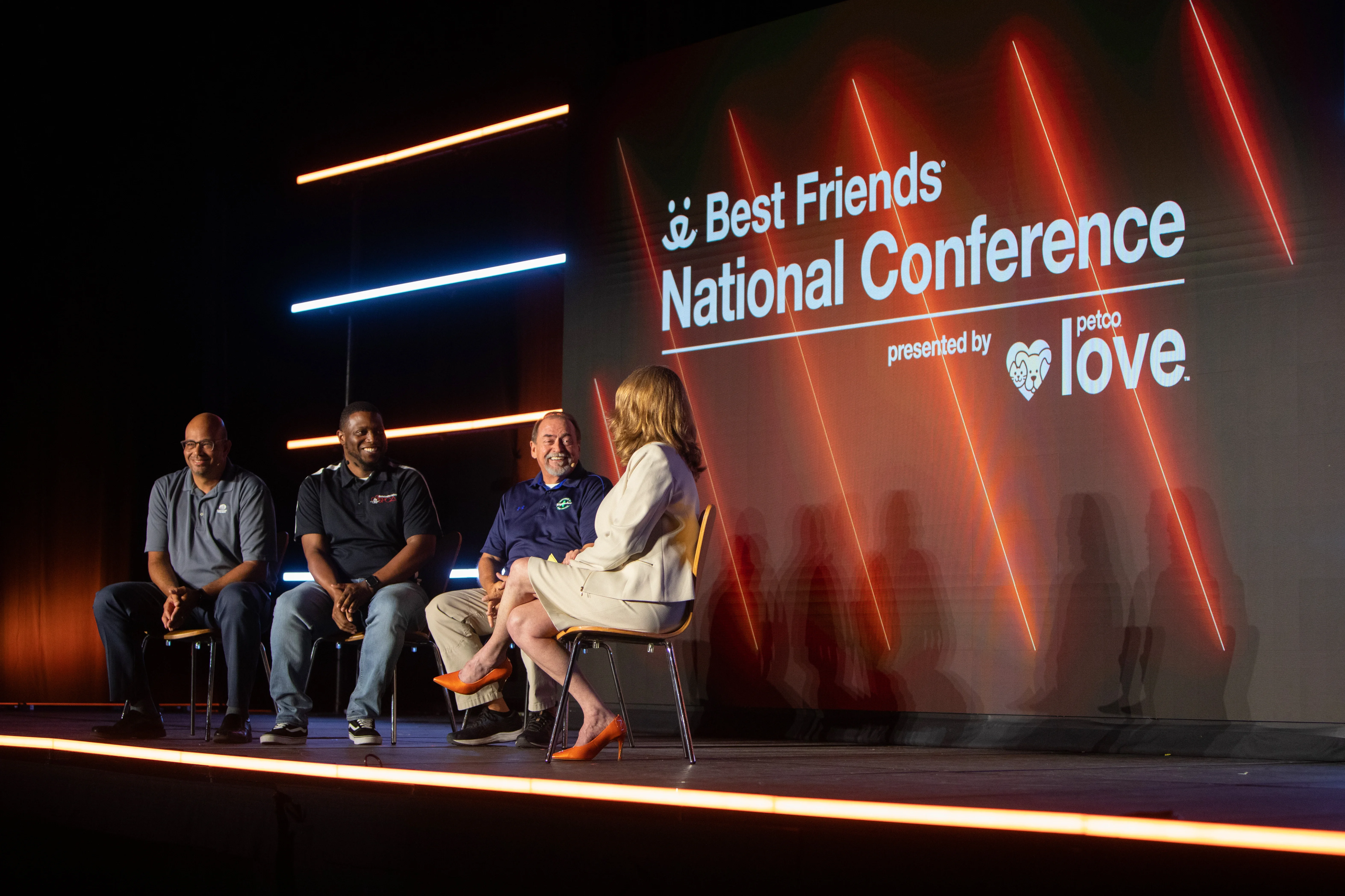 Speakers on stage at the Best Friends National Conference