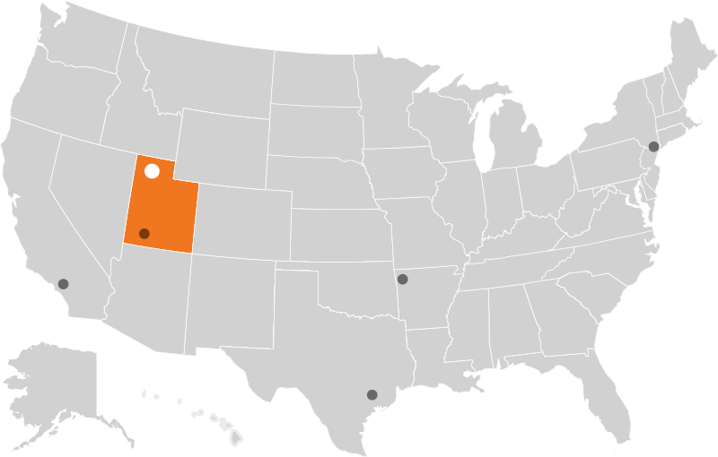 Kanab Utah location marker graphic