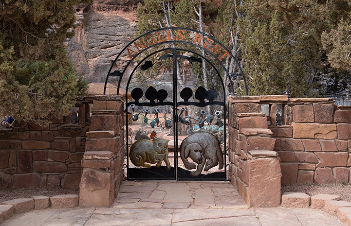 The front gates at Angels Rest