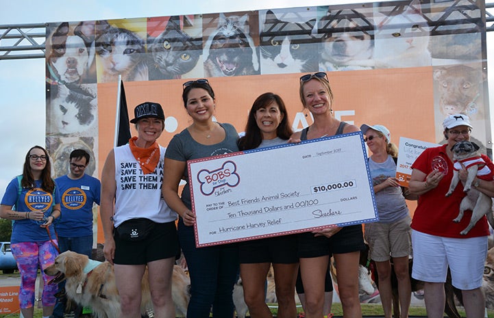 BOBS from Skechers donated an extra $10,000 to Best Friends for Hurricane Harvey relief efforts