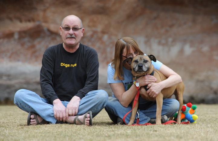 Ray the Vicktory dog with his family