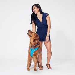 Vania Zuniga and Jax the dog