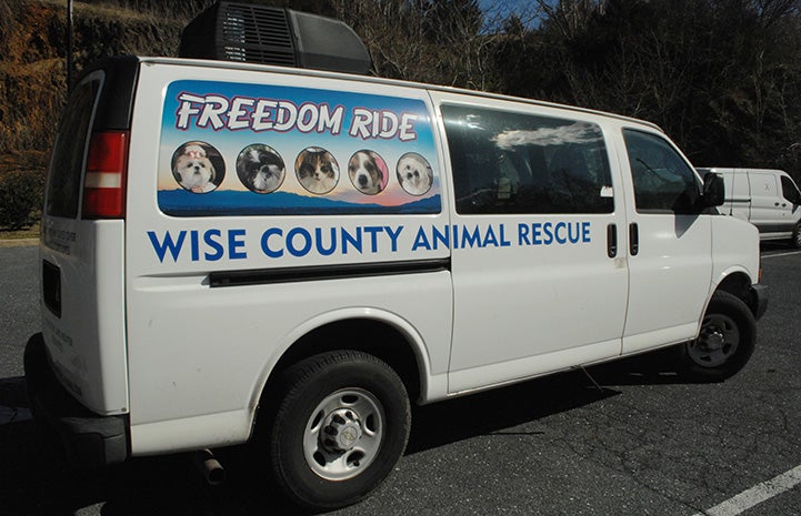 Wise County Virginia Animal Shelter transport van
