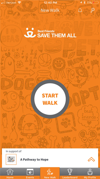 Download the resQwalk App - Screen 1