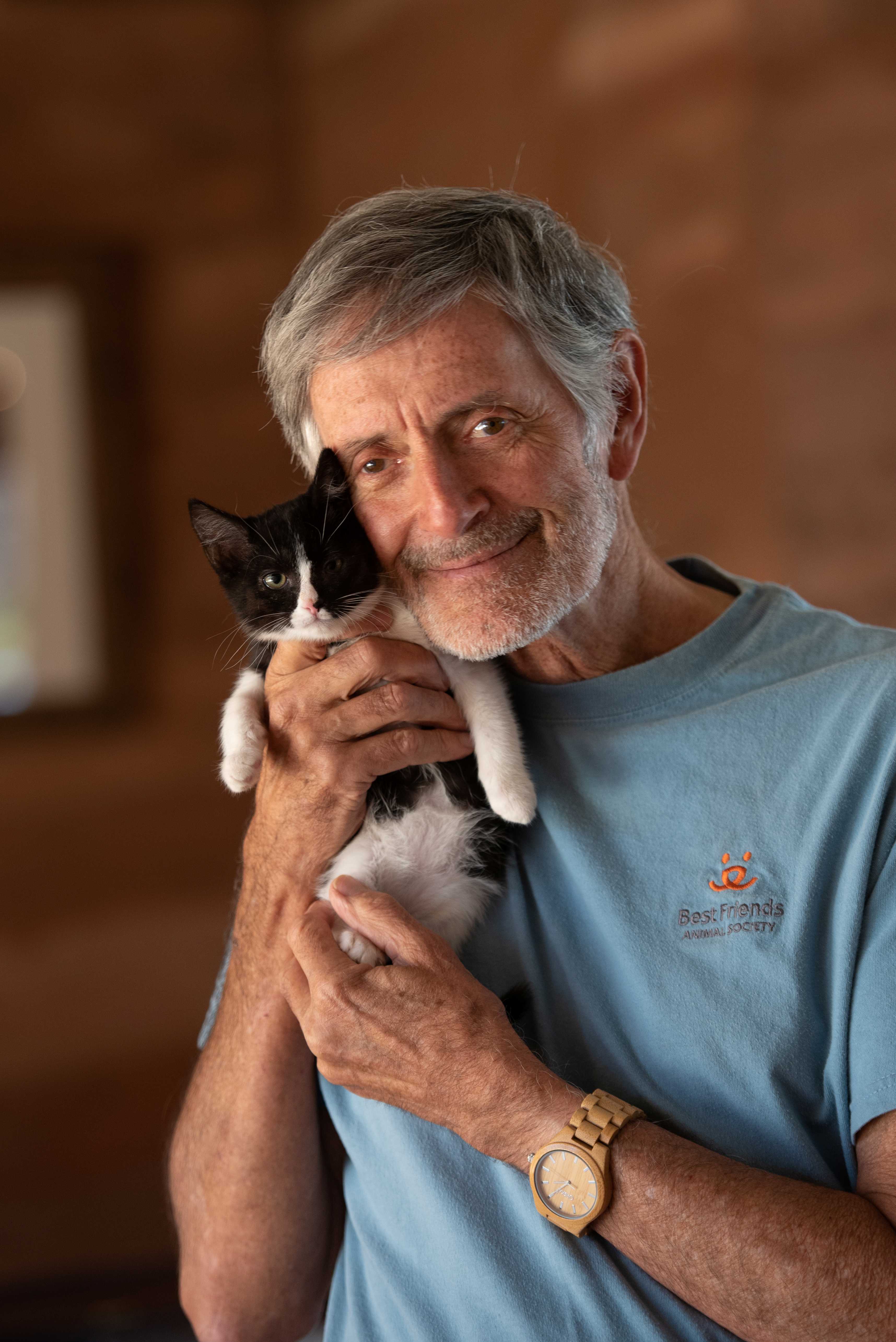 Gregory Castle holding cat