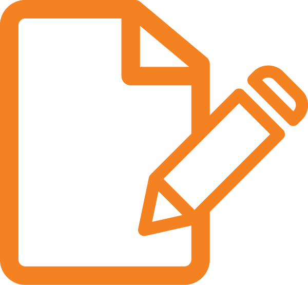 pencil and paper icon