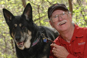  Don Bain and dog 