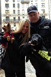 New York Police Department K9s received a blessing at the Blessing of the Animals