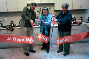 Hope House ribbon cutting at the grand opening