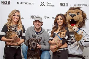The Los Angeles Kings with some new friends