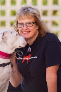 Ledy VanKavage leads the way for pit bull terriers