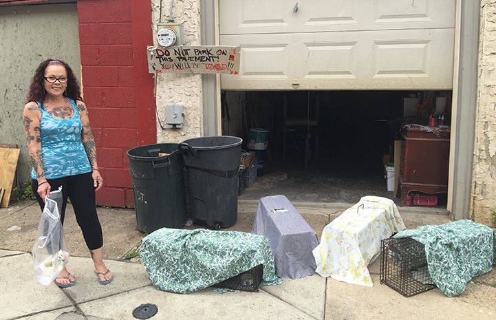 Kat McCord not only trapped cats on her block for spay and neuter, when she knocked on neighbors’ doors they were grateful for her help getting their eight indoor/outdoor cats and kittens spayed and neutered too.