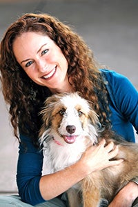 Elizabeth Oreck and dog