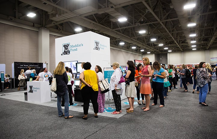 The Maddie's Fund booth at the Best Friends National Conference was very popular