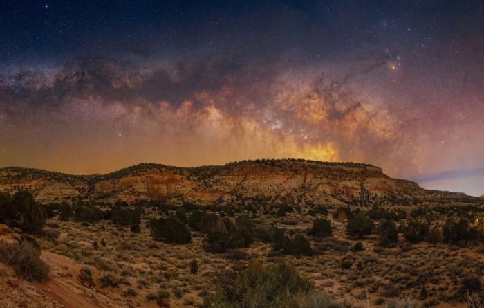 Canyon night sky in Kanab, Utah