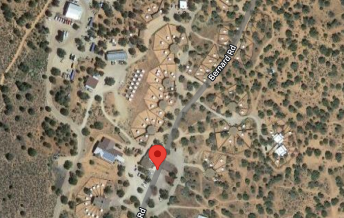 Dogtown pinned on a map