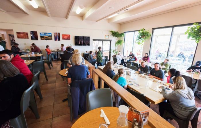 The lunch room at Angel Village Cafe