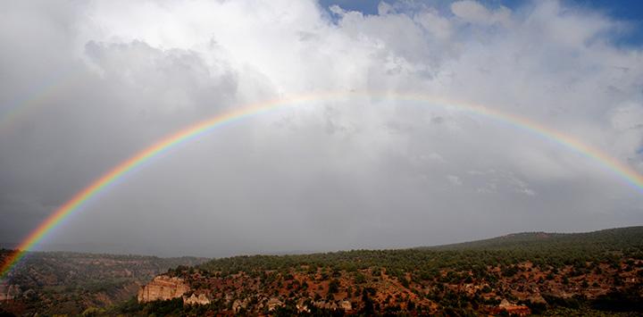 Rainbow over Angel Canyon