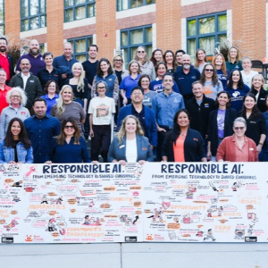 Group photo of AI Summit attendees