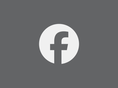 facebook logo on gray background