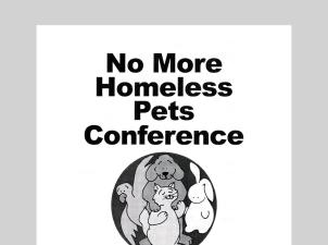 No More Homeless Pets Conference advertisement