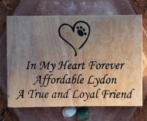 Pet memorial stones: Pet memorial flagstone