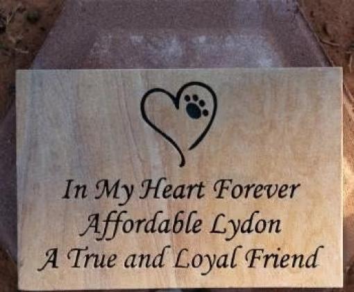 Pet memorial stones: Pet memorial flagstone