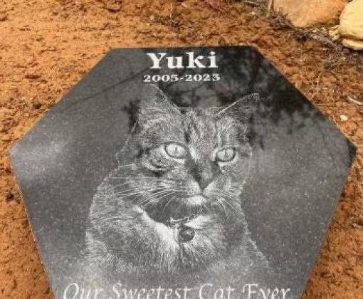 Pet memorial stones: Pet memorial granite tile