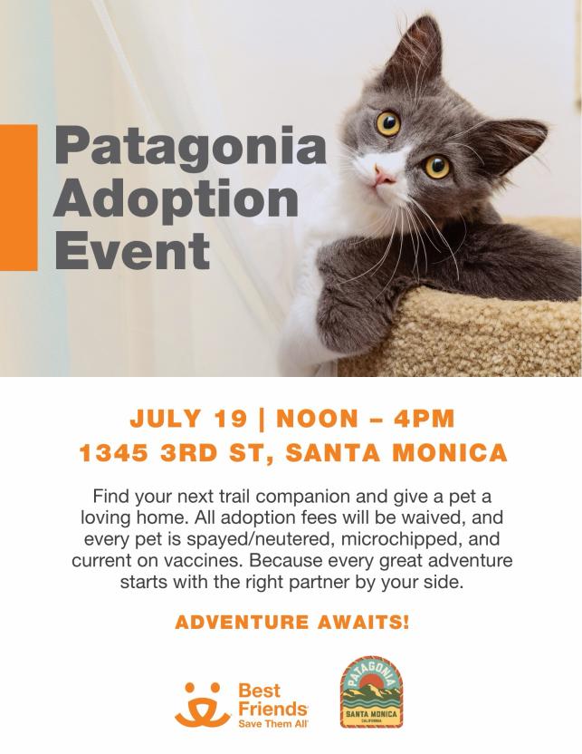 Patagonia Adoption Event Flyer