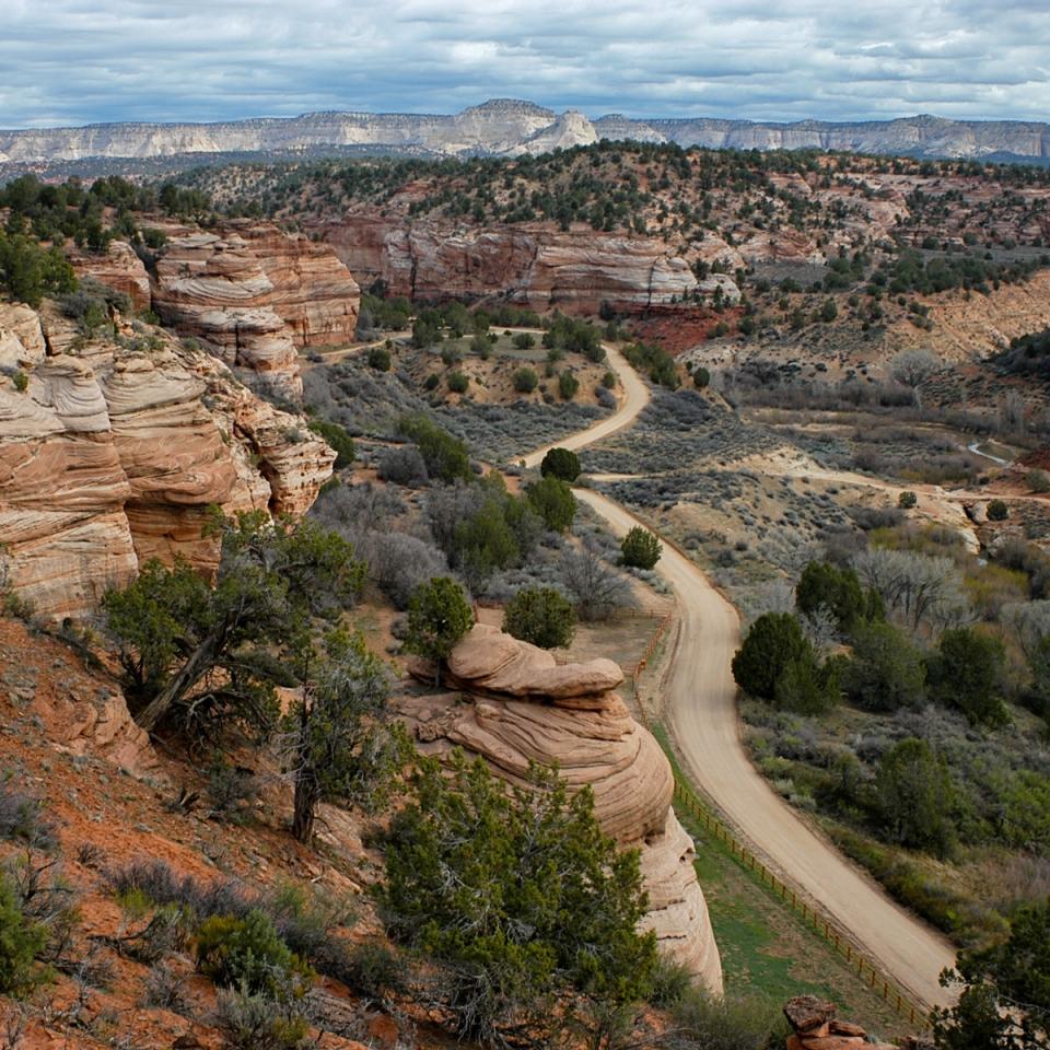 Scenic view of Angel Canyon