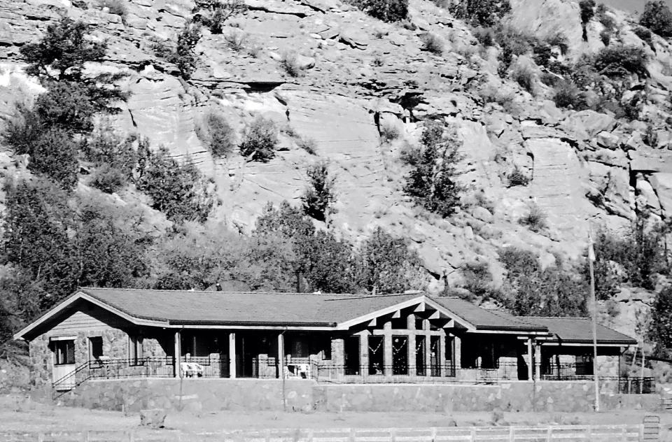 Early photo of the welcome center