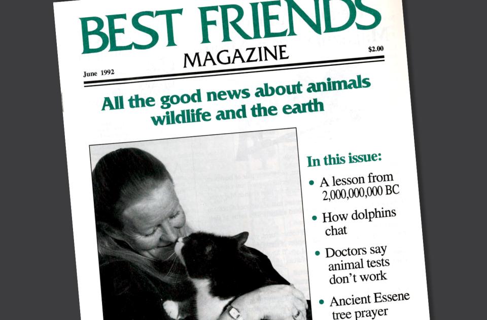 Cover of old Best Friends Magazine issue