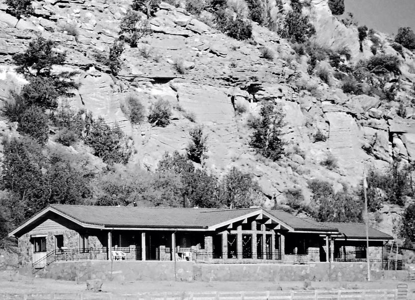 Early photo of the welcome center