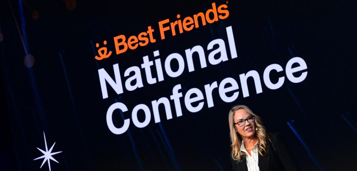 Best Friends CEO Julie Castle at the Best Friends National Conference