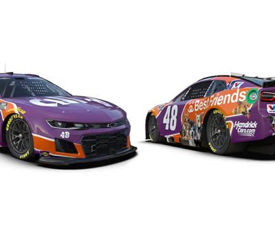 front and back of ally racing car