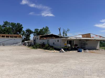 Damage to the Animal Protective League shelter after the tornado
