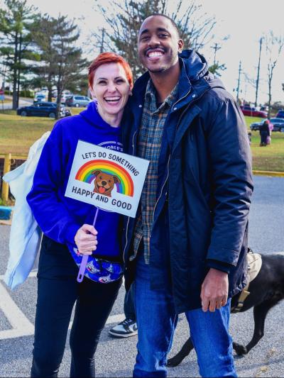 Cait with Council Member Edward Burroughs