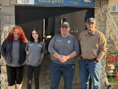 Staff from the Harlan County Animal Shelter