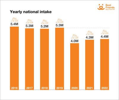 Yearly national intake chart