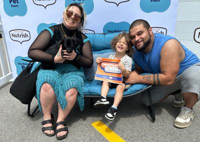 The adoption of Flare the puppy