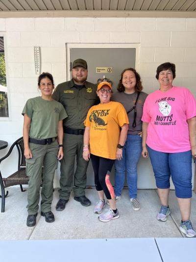 Staff photo from Rhea County Animal Shelter