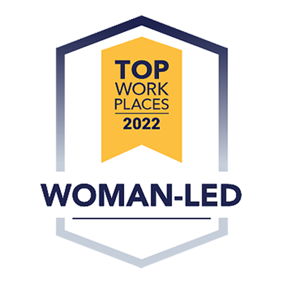 Top Places to Work 2022 - Woman-Led	