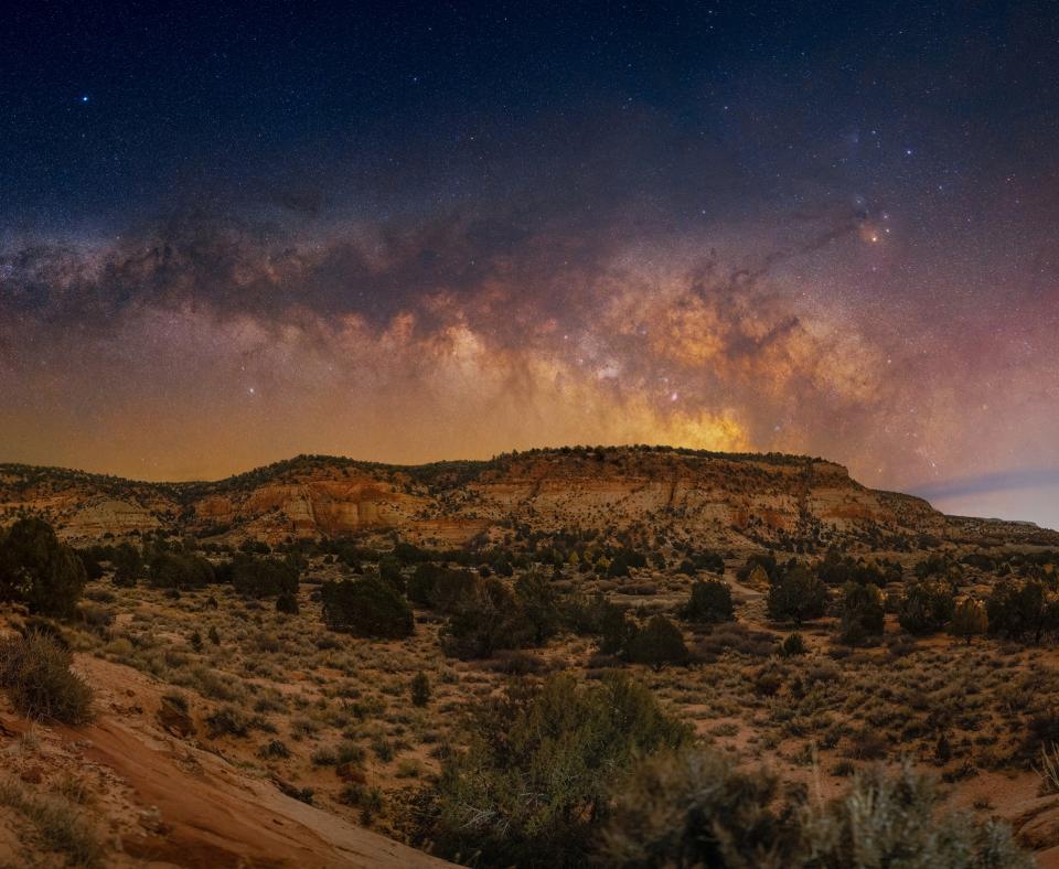 Canyon night sky in Kanab, Utah