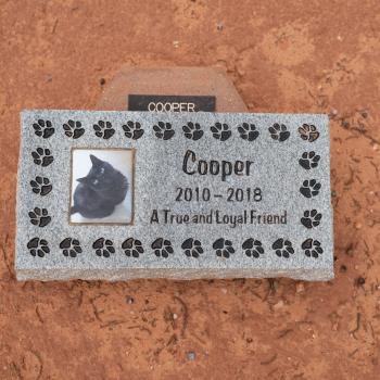 Cat memorial stone granite marker