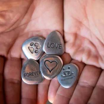 Tokens in the palm of hands