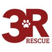 3R Rescue (Winters, California) logo with 3R Rescue and paw print