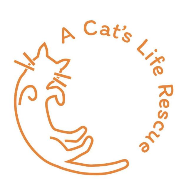 A Cat's Life Rescue (Mount Rainier, Maryland) logo cat in orange circle
