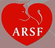 Akita Rescue Society of Florida with heart- and dog-shaped ARSF logo
